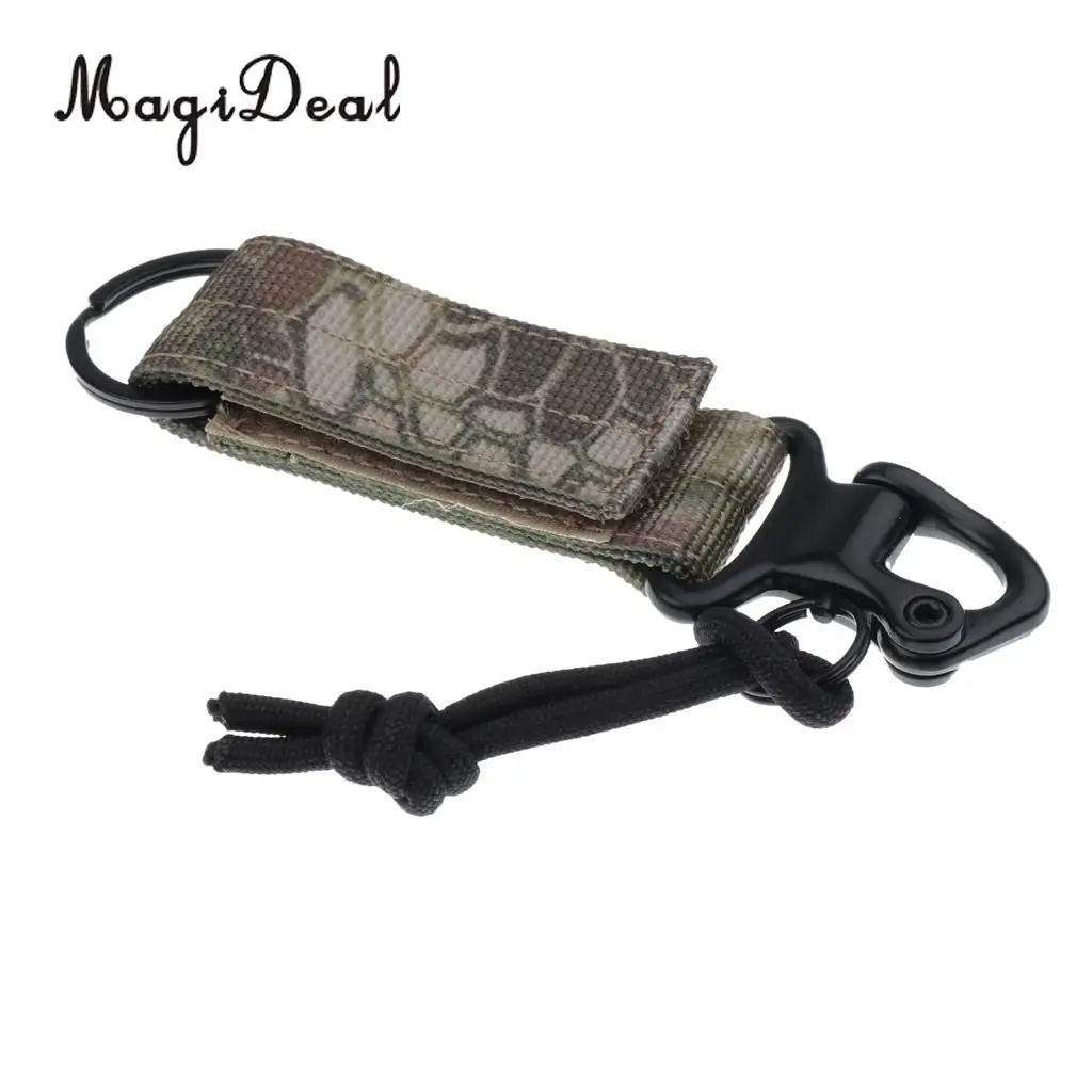 MagiDeal Waist Belt Buckle Safety Harness D Shape Ring Keychain Hook for Climbing Arborist Fall Protection