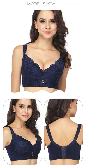 FallSweet Plus Size Lace Bra C Cup Wide Back Push Up Denmark