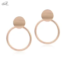Badu Big Punk Earring Women Golden Alloy Stud Earring Round Circle Wild Party Jewelry Silver Metallic Statement Fashion Badu Big Punk Earring Women Golden Alloy Stud Earring Round Circle Wild Party Jewelry Silver Metallic Statement Fashion