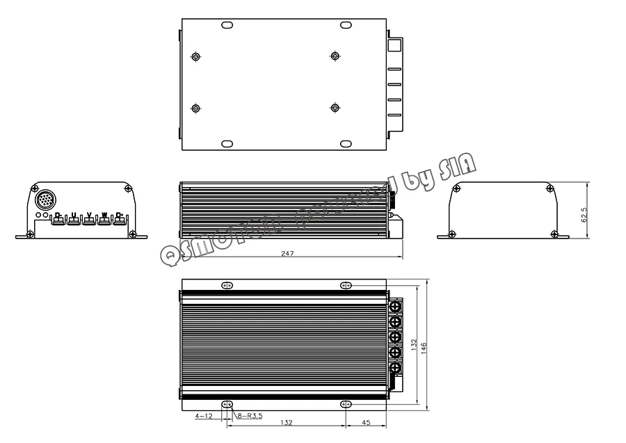 Sabvoton SVMC48080 контроллер для электрический скутер двигатель, контроллер синусоидальных колебаний с bluetooth адаптер