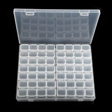 1 шт. 56 сетчатый отсек прозрачный медицинский ящик Органайзер Коробка Для Хранения Пластиковый Регулируемый органайзер для хранения украшений, бусин чехол