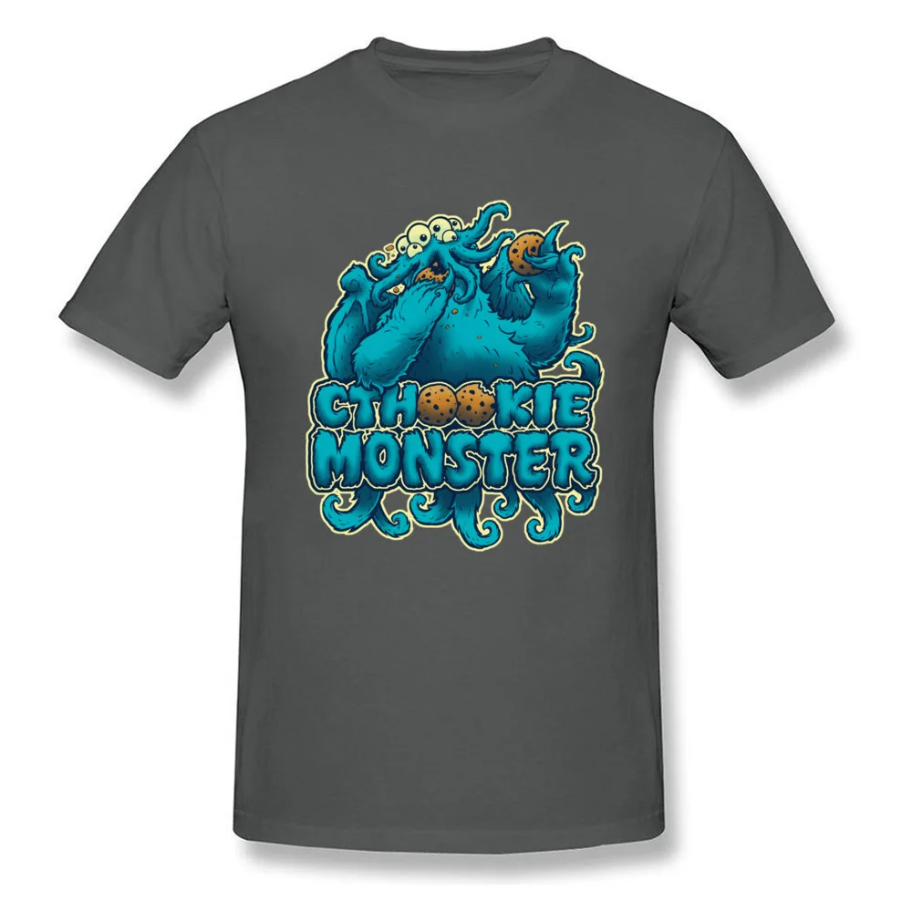 cthookie monster 5175 Tops Shirt Brand New Crewneck Printed On Short Sleeve Pure Cotton Men Top T-shirts Design Tee-Shirts cthookie monster 5175 carbon