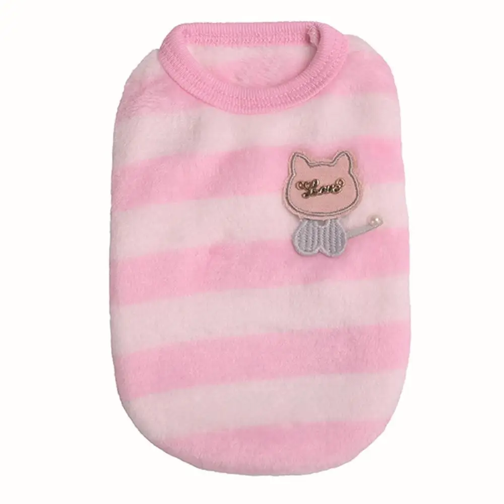 

New Autumn and Winter Pet Clothes Small Milk Dog Vest Coral Fleece Teddy Tea Puppies