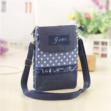 

Cotton & denim women's coin purse small money wallet bag female phone pouch carteira bolso bolsa feminina for girls boys