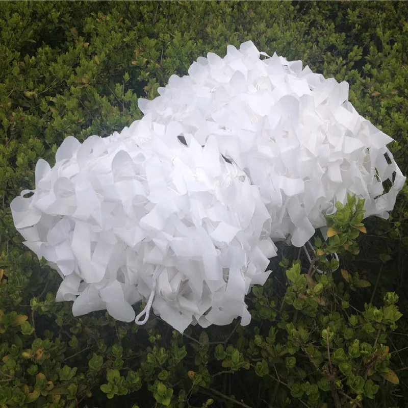 5X8FT Military Camouflage Net Snow White Camo Netting Hunting Camping Car Drop Net Camo Cover Decoration Photograph Background 5X8FT Military Camouflage Net Snow White Camo Netting Hunting Camping Car Drop Net Camo Cover Decoration Photograph Background