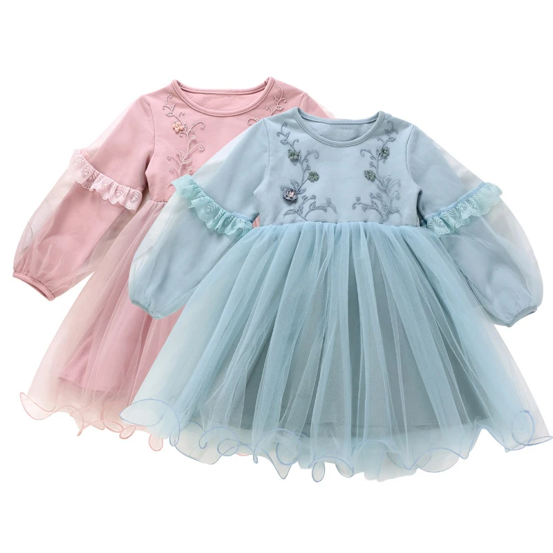 

christmas dress embroidery lace 4 -14 yrs teenage girl long sleeve dress elegant party frocks for big girls winter fall clothes