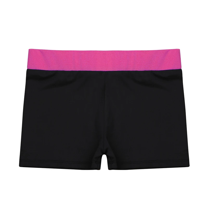 Summer Gymnastics Elastic Sports Shorts for Girls Kids Child Tight Pants Elastic Stretchy Shorts Girls Casual Outfit costumes