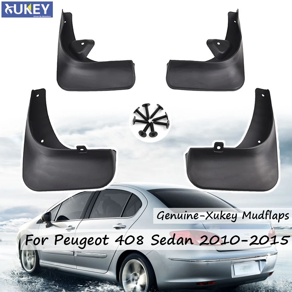 

For Peugeot 408 Sedan Mudflaps Splash Guards Mud Flap 2010-2015 Mudguard Fender 2011 2012 2013 2014 Front Rear Car Mud Flaps