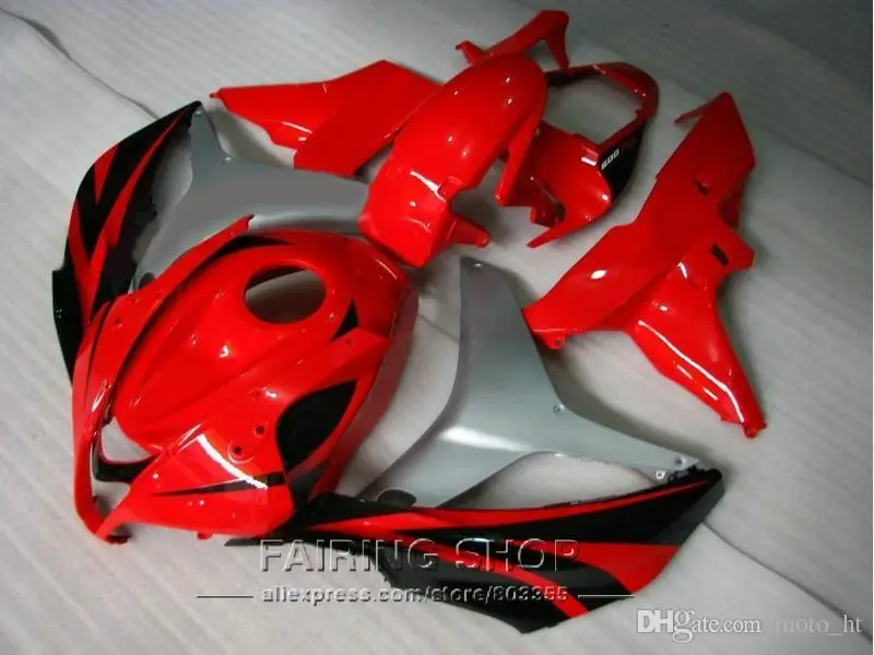 Набор обтекателей из АБС пластика для Honda CBR600RR 07 08 красный серебристый CBR 600rr 2007 2008