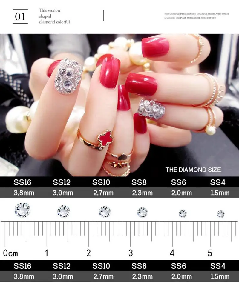 Y-XLWN украшение для ногтей, со стразами круглые Красочные Блестки с жестким корпусом DIY украшения для ногтей