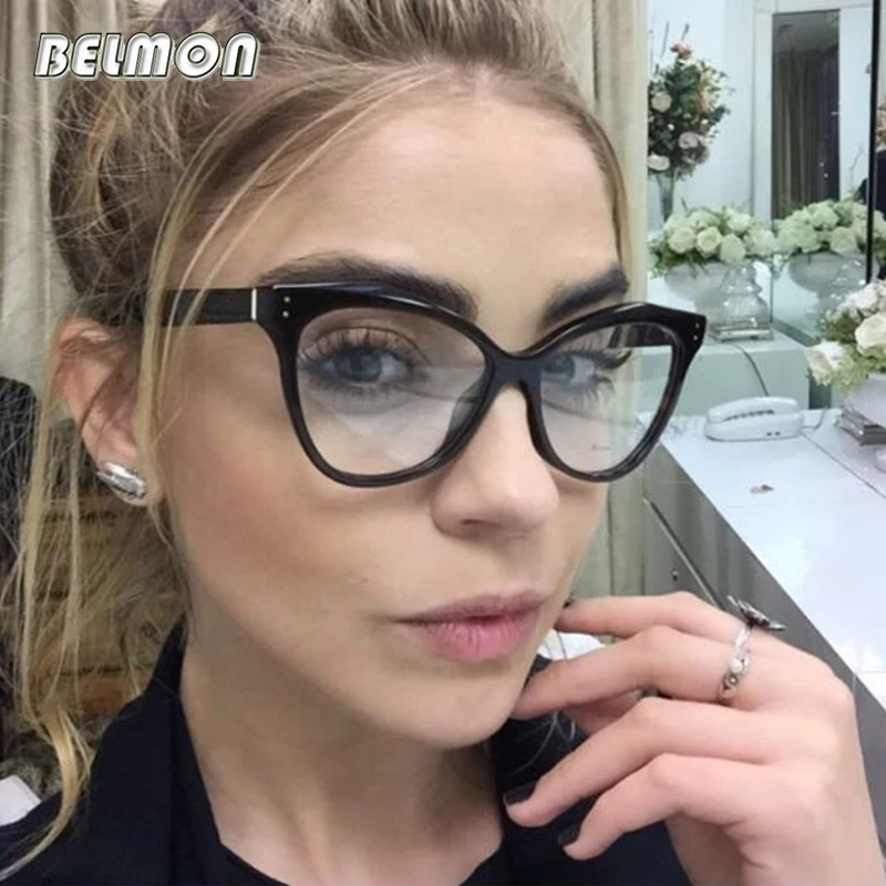 

Fashion Cat Eye Spectacle Frame Women Eyeglasses Computer Optical For Female Vintage Eyewear Clear Lens Eye Glasses Frame RS466