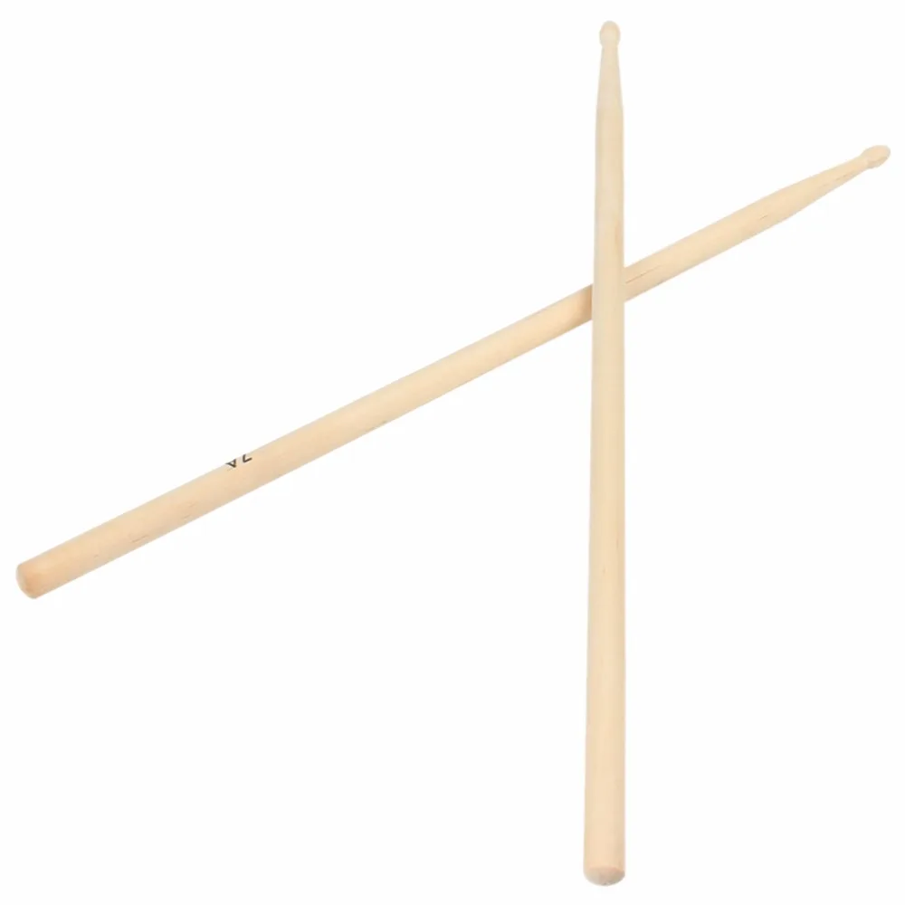 Percussion Instruments Maple Wood Drum Sticks 1 Pair 40.5cm 7A Drumsticks Parts & Accessories musical percussion instruments