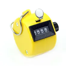 АКЦИЯ! Желтый Цифровой Ручной Tally Clicker 4 Значный Номер Clicker Счетчик