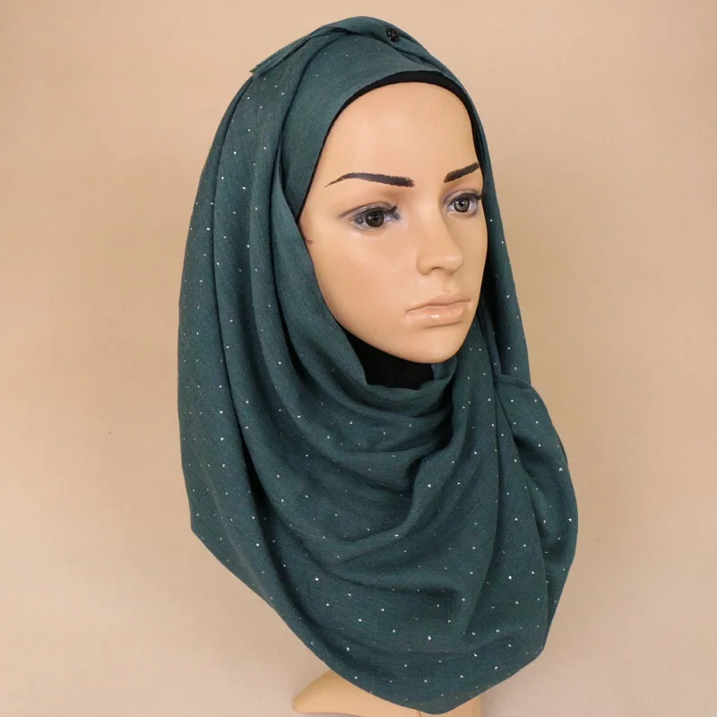 Лидер продаж, хлопковый хиджаб высокого качества, чистый цвет, большой размер, Премиум весенний шарф