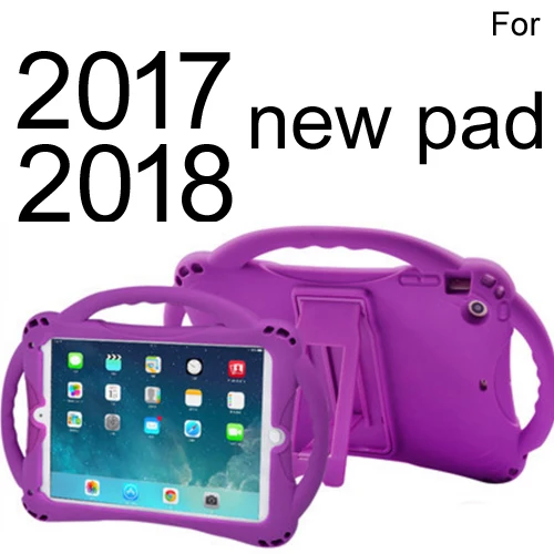 Чехол для iPad, детская ручка, силиконовый милый мультяшный мягкий дизайн, противоударный водонепроницаемый портативный чехол с подвеской для автомобиля - Цвет: Blue