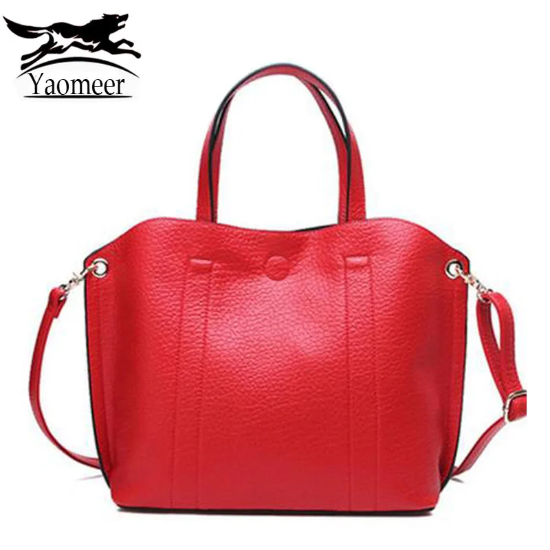 Luxury Women s Genuine Leather Bag Female Designer font b Handbags b font Red Shoulder Messenger