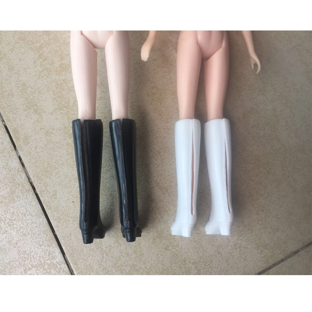 Fashion Plastic Boots Rainshoes Shoes for 12inch Girl Doll for DOD Dollfie 1/6 BJD Doll Outfit White Dolls Accessory