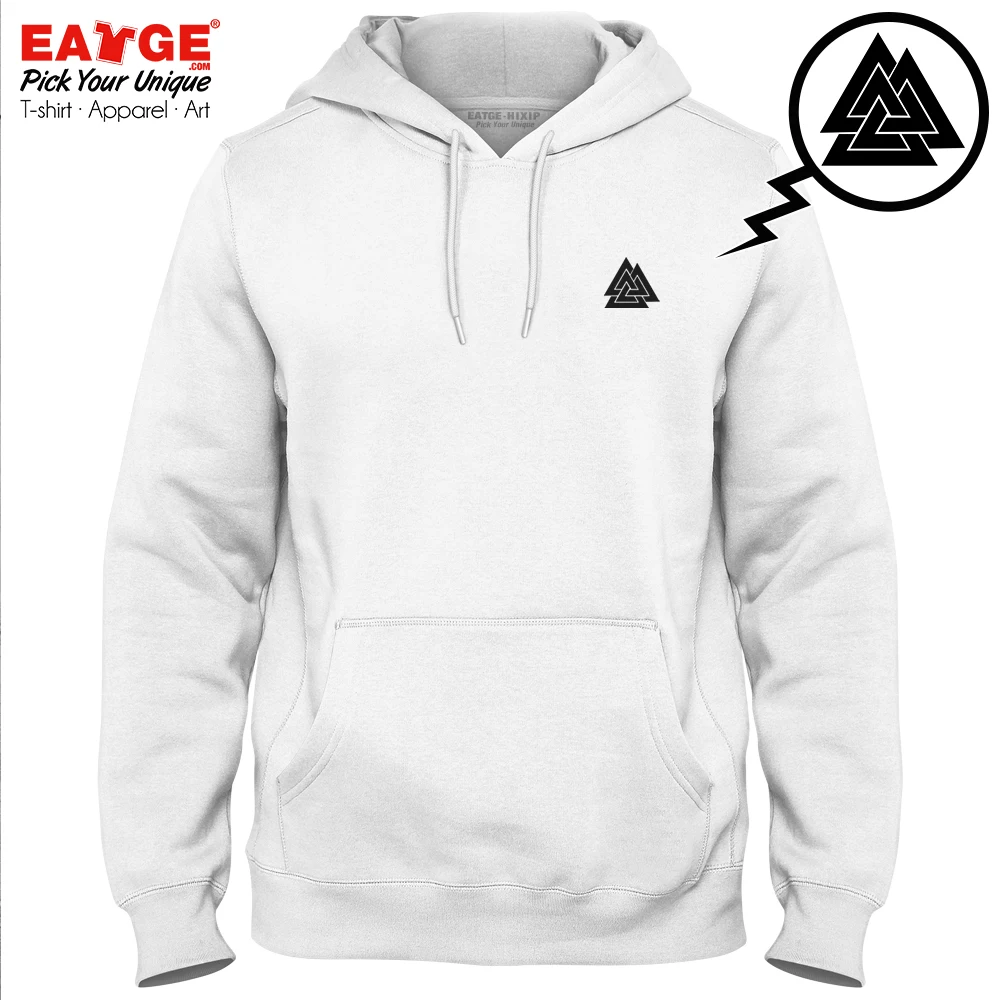 

I Believe In Valknut Fleece Hoodies Norway Mystic Symbol Rock Style Punk Cool Design Fashion Unisex Pullover