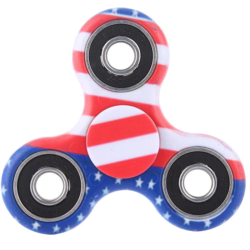 Камуфляжный Спиннер EDC Tri-Spinner Игрушки для спиннинга Металл красный Спиннер тревога и снятие стресса манипулятивная игрушка