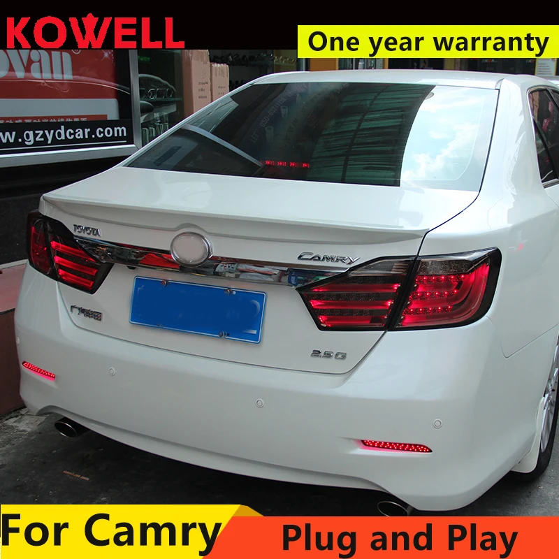 KOWELL автомобильный Стайлинг для Toyota Camry 2012+ 2013 12 В Автомобильный светодиодный задний светильник s DRL задний светильник поворотный сигнал Автомобильный задний светильник