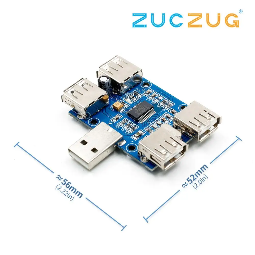 

DC 5V USB HUB USB2.0 Hub Concentrator 4 Female USB Expansion Board Module Diy Electronic