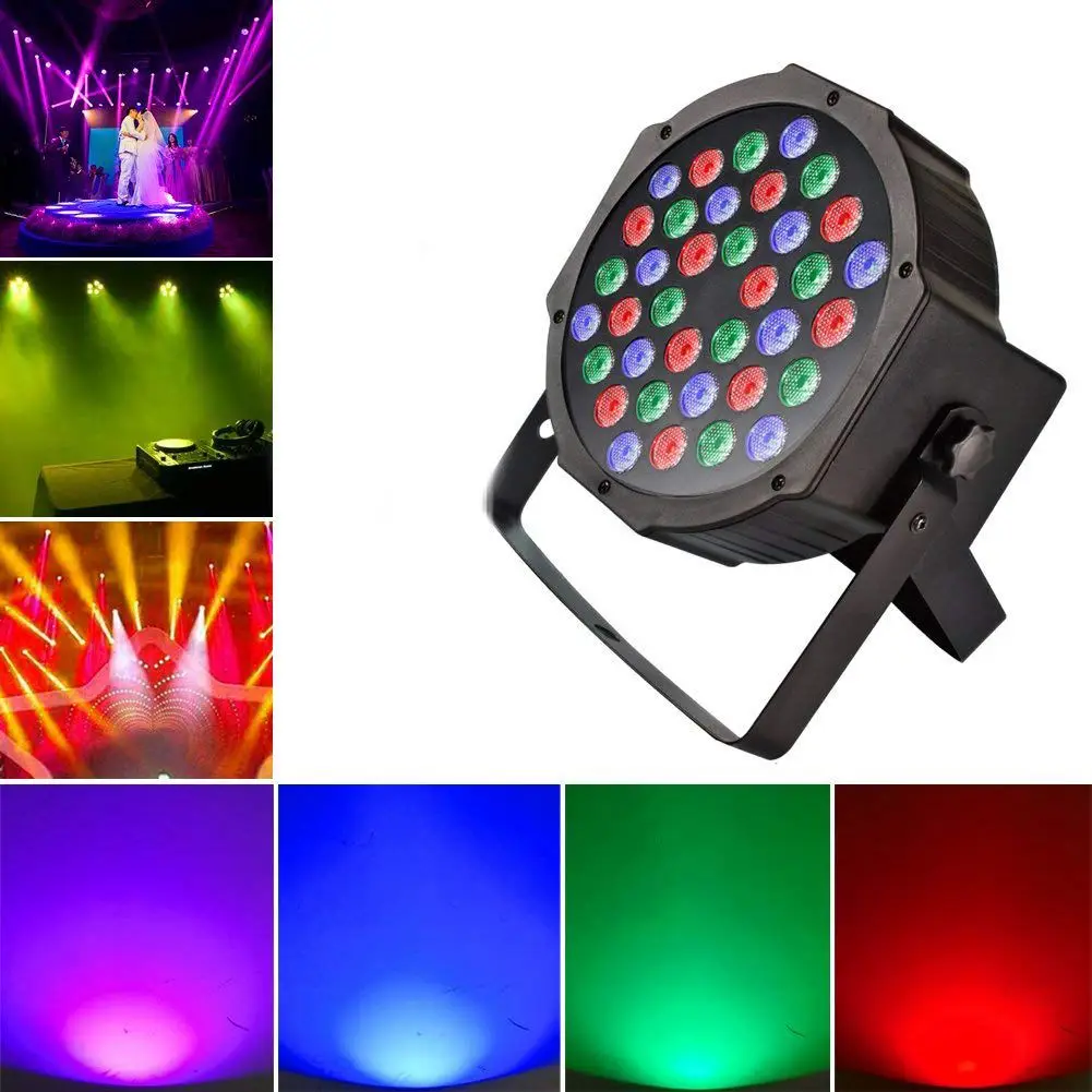 DJ мыть освещения свет с RGB-36 светодиодов Свет этапа Управление led DMX Управление-best для караоке-клуб, диско-бар свадебные Show (США Plug)