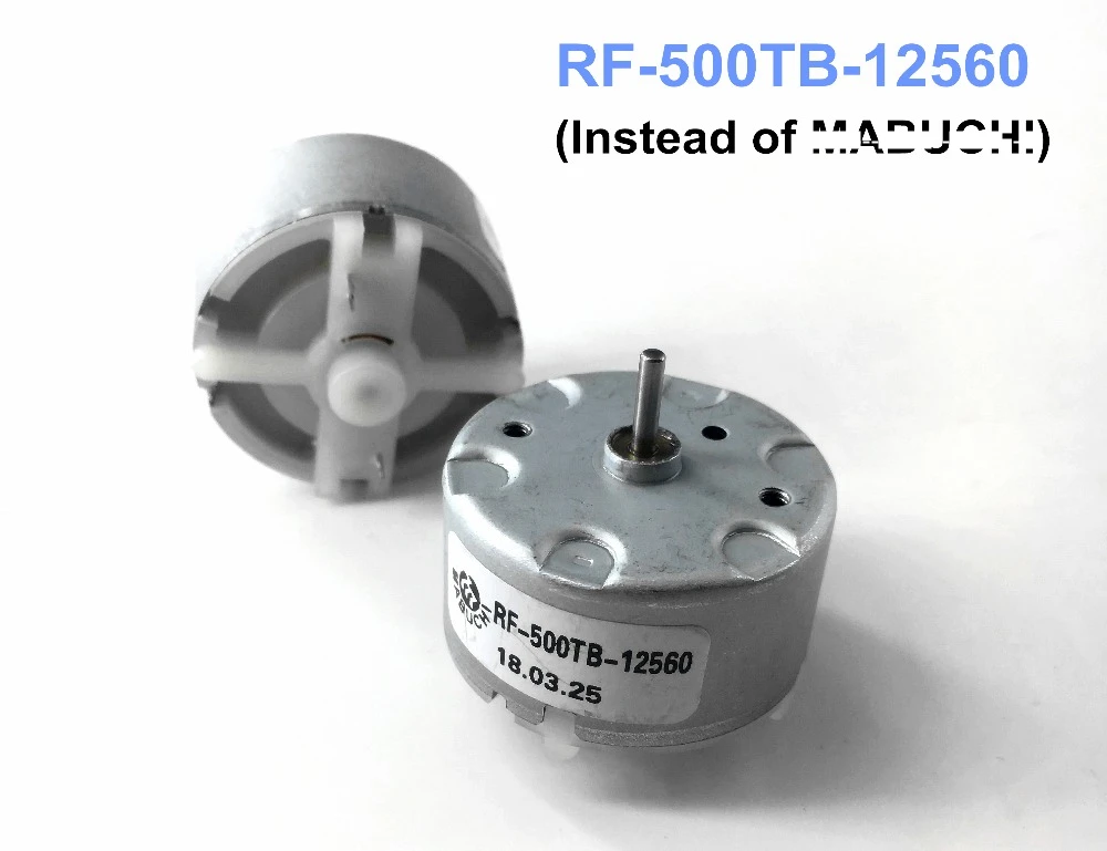 2 шт плита Dmotor с низким уровнем шума RF-500TB-12560 3 в 6 12 В 32 мм Двигатель (вместо