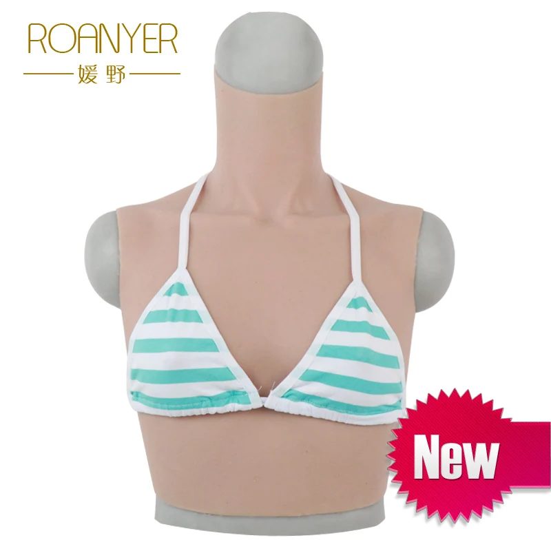 

Roanyer crossdress artificial silicone big breast forms fake Boobs A Cup for crossdresser pechos shemale transgender drag queen