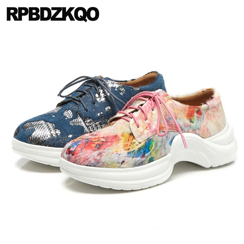 

thick sole floral print creepers high quality trainers wedge sneakers designer shoes women luxury 2018 platform muffin elevator