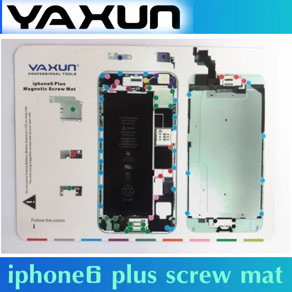 Yaxun профессиональные магнитного винт Коврики работа площадку для iPhone 6 Plus 5.5 дюйма