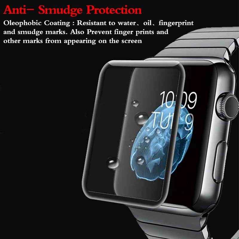 3D Гибкая защита экрана с полным покрытием Защитная пленка из закаленного стекла для наручных часов iwatch, Apple Watch Series 2/3/4/5, 38, 42 мм, версия полная защитная крышка для экрана