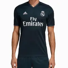 Real madrid 2018 2019 MAN Adidas black polyester Football Shirt soccer jerseys font b camiseta b