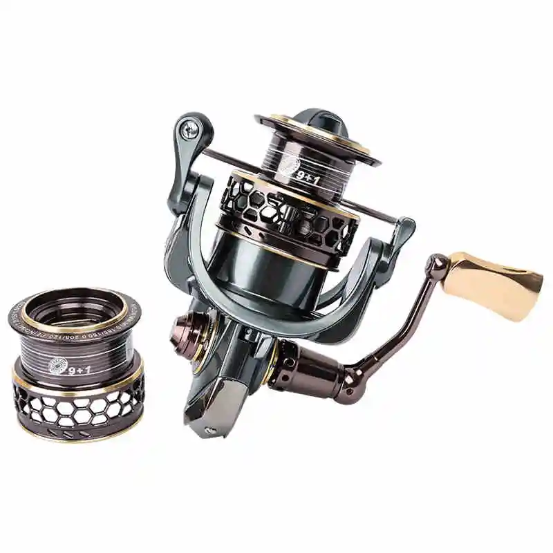 

Bobing DZW-JAGUAR 3000 9+1BB 5.2:1 Spinning Reel Pre-Loading Fishing Reel Lightweight Smooth Freshwater Fish Wheel+Shallow Spool