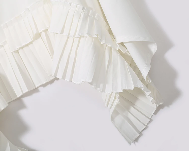 New Fashion Style Irregular Sleeveless Ruffles Hem Blouse Fashion Nova Clothing