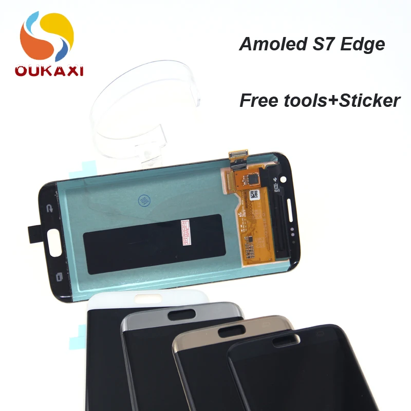 100% протестированный для Samsung Galaxy S7 edge LCD G935 G935F супер AMOLED ЖК-дисплей экран