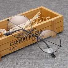 Оправа для очков, женские ретро круглые компьютерные брендовые оптические очки для близорукости, оправа для женщин, прозрачные линзы ZY242