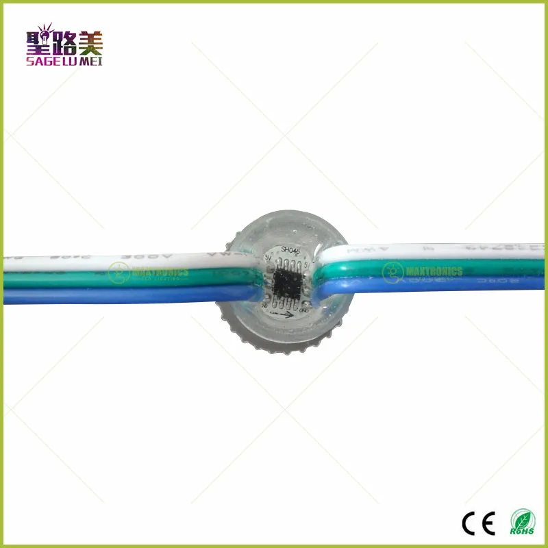 16mm-Diameter-1LED-WS2811-IC-Transparent-Shell-LED-Pixels-String-3Digital-Color-Module-Light-DC5V-Waterproof
