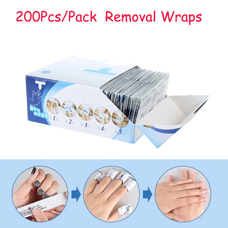 Buy 200Pcs/Pack Disposable Foiled UV Gel Polish Nail