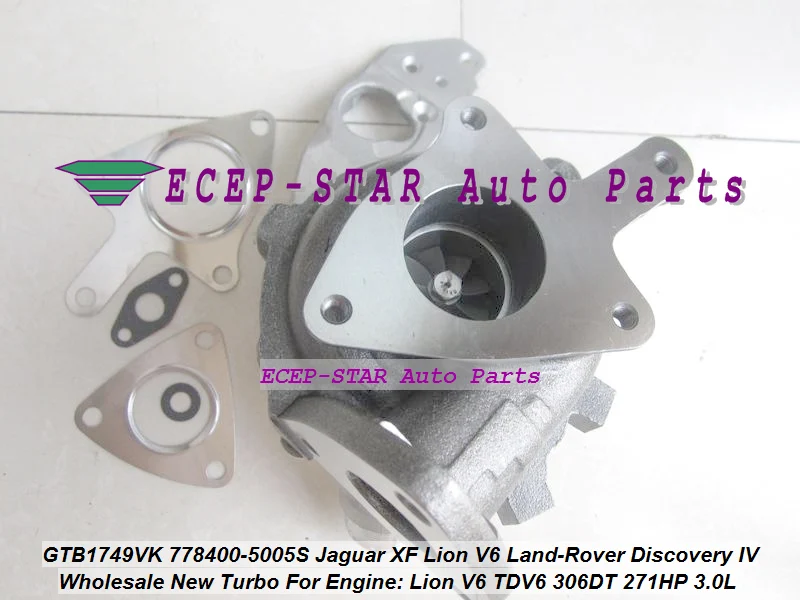 GTB1749VK 778400 0003 AX2Q6K682CB AX2Q6K682CA Turbo для Jaguar XF Lion V6 Land Rover Discovery IV 09 TDV6 306DT 3.0L|turbo tube|v6 phoneturbo seat
