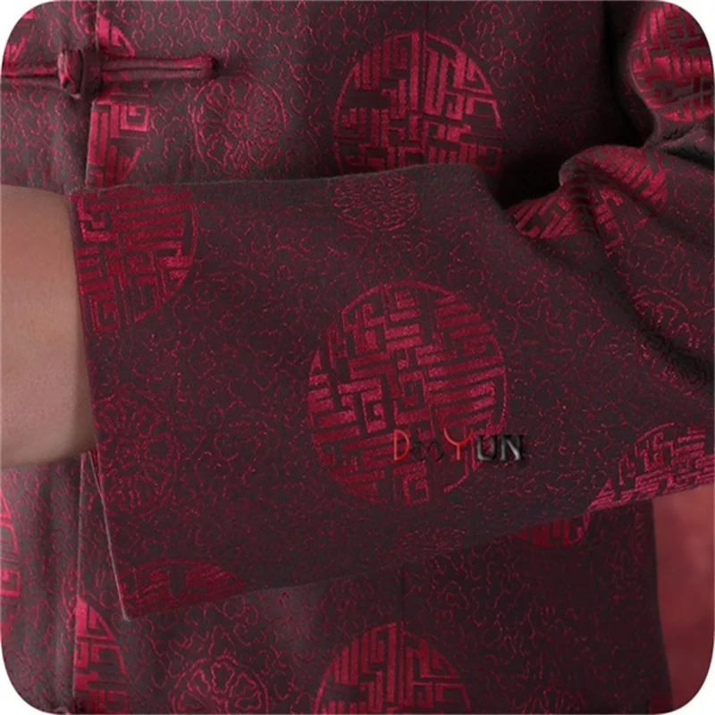 Куртка мужская атласная куртка Кунг фу пиджак с воротником стойкой Размеры S M L XL