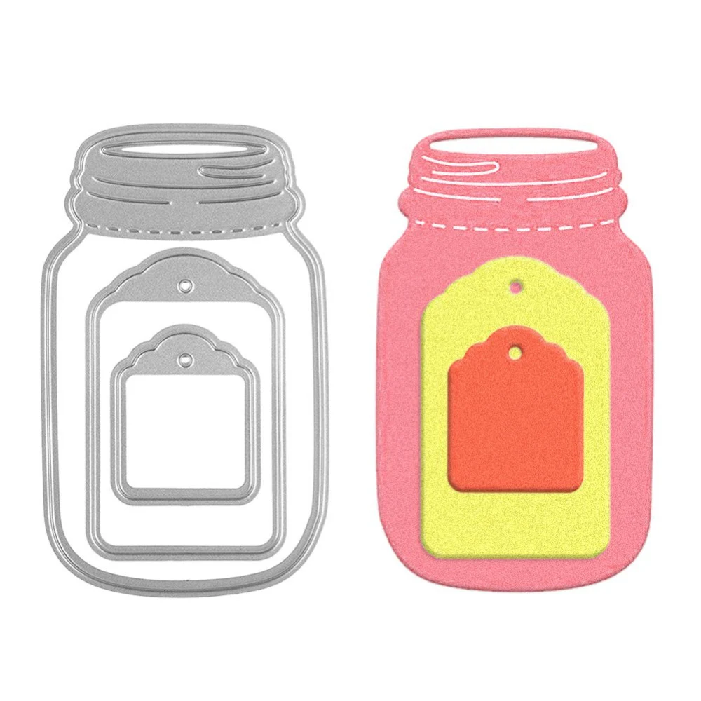 

3Pcs Baby Bottle Metal Cutting Dies Lovely Stencils For DIY Scrapbooking Embossing Paper Greeting Cards Photo Album Craft Dies
