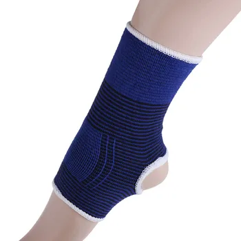 

1Pair Elasticated Knee Blue Knee Pad Knee Support Brace Leg Arthritis Injury Gym Sleeve Elasticated Bandage Ankle Brace Support