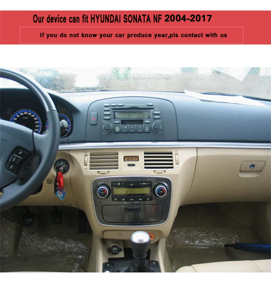Cheap 2 Din Android 9.0 Car GPS DVD player For Hyundai sonata NF 2004 2005 2006 2007 2008-17 4G USB Radio BT GPS Navigation Headunit 1