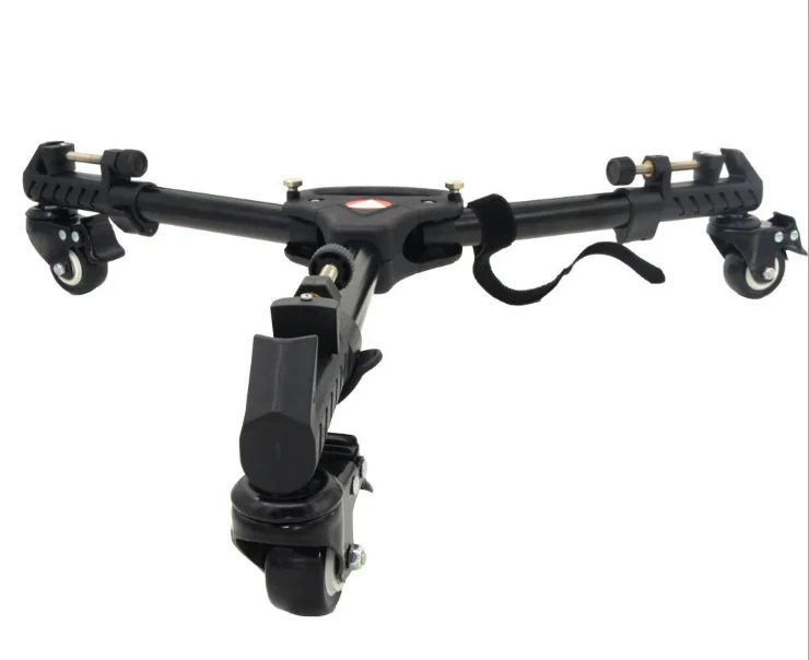 VX-600 фото треножный Штатив для тяжелых условий работы Долли с колесами и регулируемыми креплениями для ног DSLR камера видеокамера фото видео