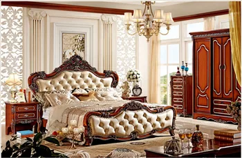 

New Furniture Bedroom Set Antique Solid Wood Bedroom Furniture