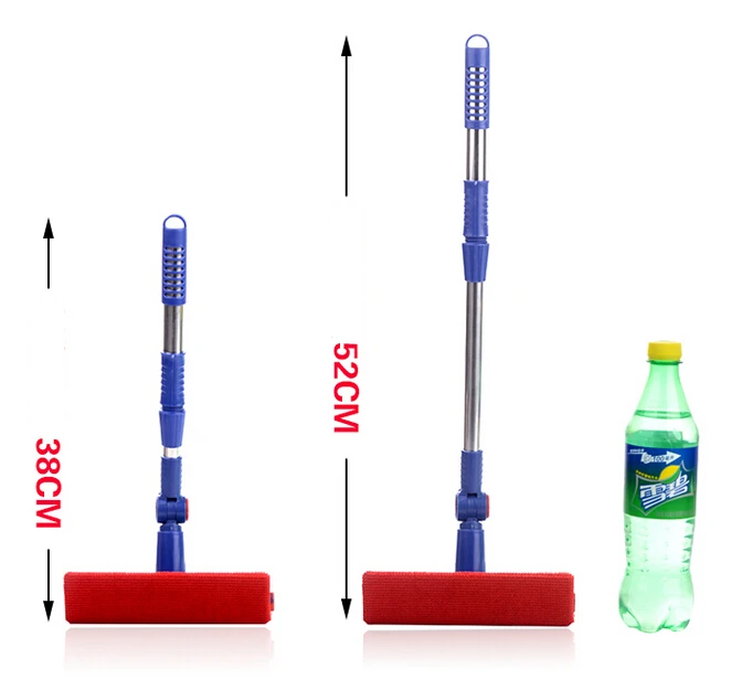 Двусторонний очиститель для протирания стекла, толстое протирание, очиститель окон, ручка, регулируемая щетка для мытья стекла на лобовое стекло