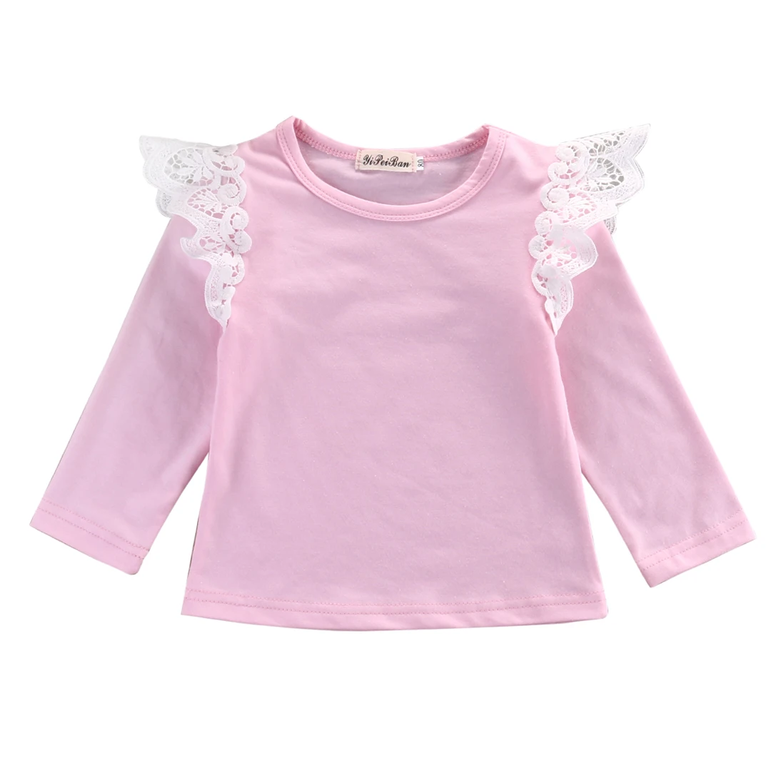 ∞Long Sleeve Baby Girl ღ ღ Pink Pink Angel Autumn Cloths Newborn