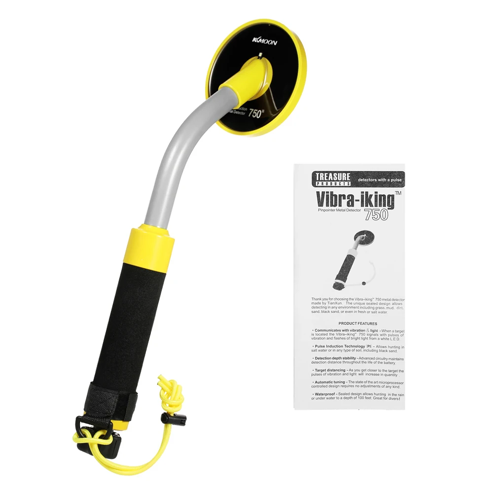 

Pulse Induction Waterproof Metal Detector Pinpointer Treasure Gold Hunting Unearthing Tool LED Light & Vibration & Holster