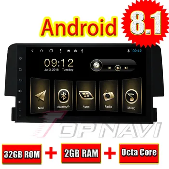 

Topnavi 9" Octa Core Android 8.1 Car GPS Navigation for Honda CIVIC 2016 Autoradio Multimedia Audio Stereo Magnitol 2 Din NO DVD