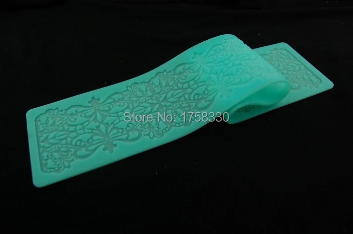 

2015 NEW Free shipping 39*7CM Silicone Lace Mat Cake Decorating Tool fondant Embossing Mold